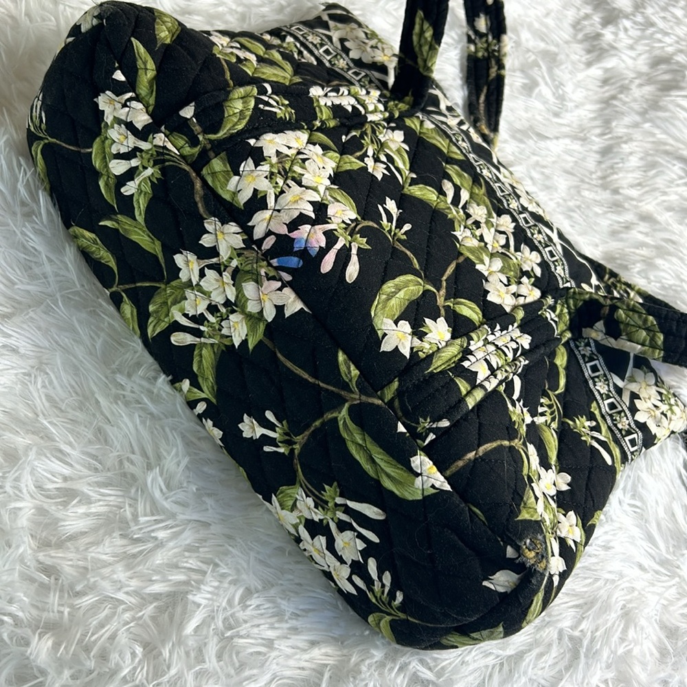 VERA BRADLEY Retired Jasmine Print Quilted Tote USA Made q18 - Picture 6 of 11